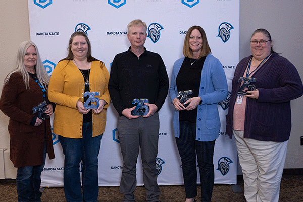 Twenty-five-year employees were honored at DSU’s 2025 Longevity Reception. 