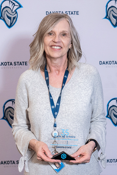  Susan Langer was honored for her 35 years of service to the state and DSU. 