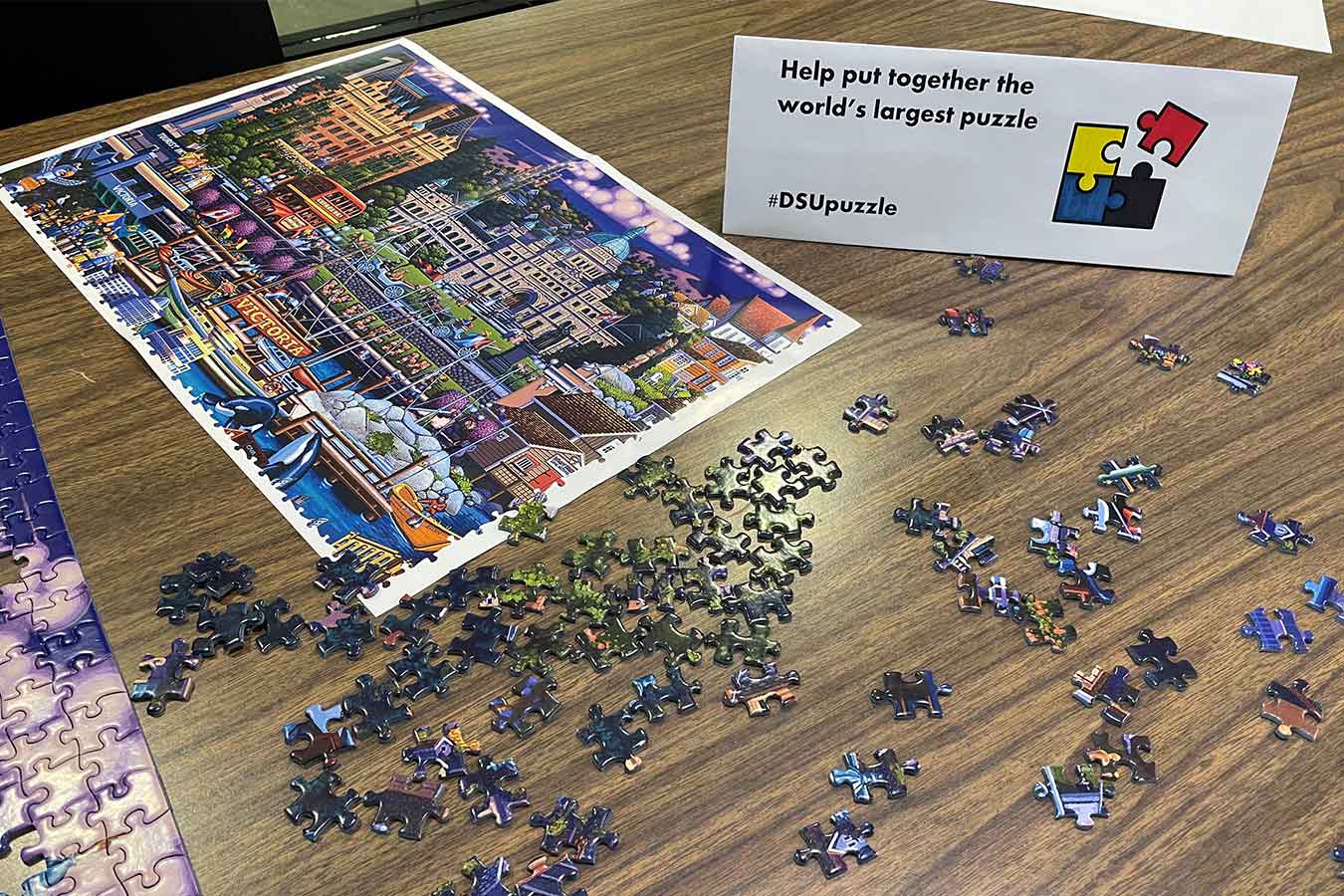 image of a portion of the world's largest puzzle
