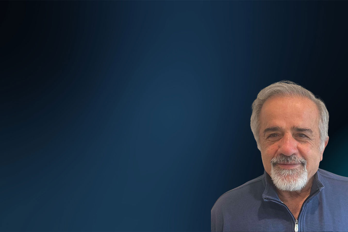 Vladimir Gasparyan with a dark blue background. 